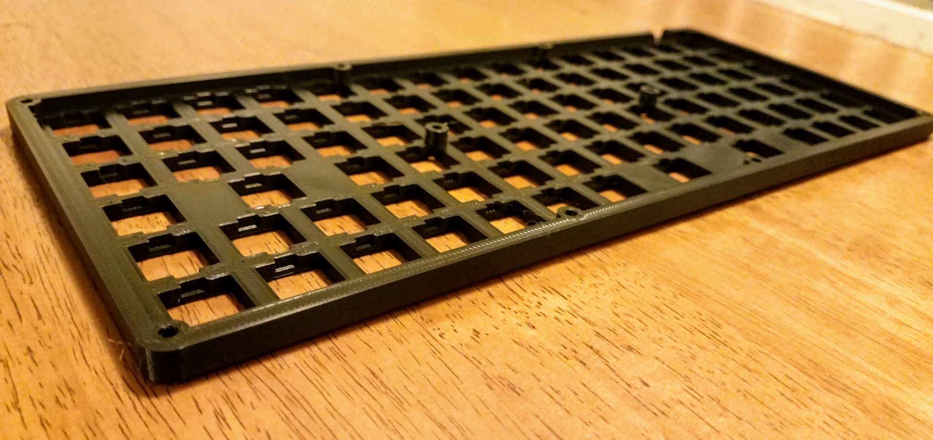 Finished keyboard case top piece