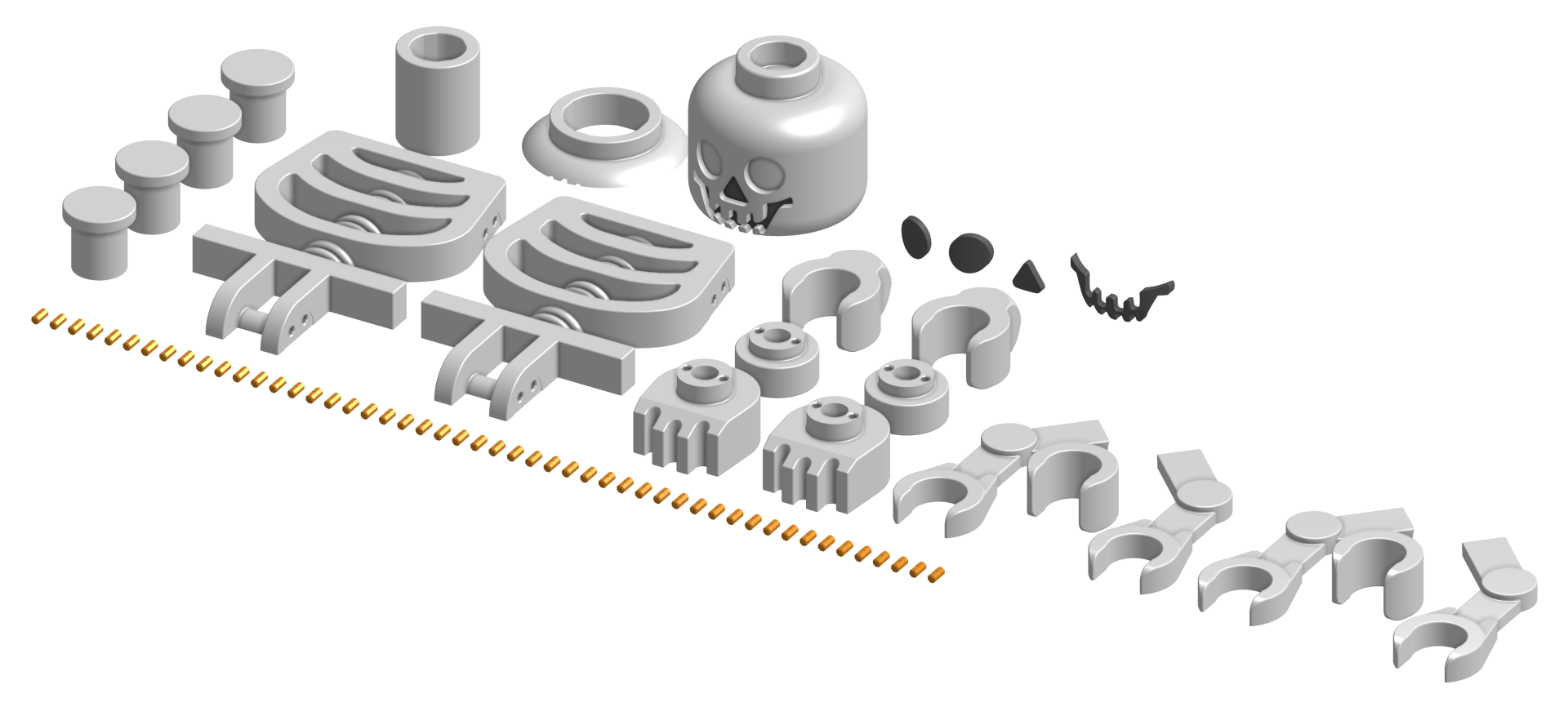 CAD of all skeleton parts