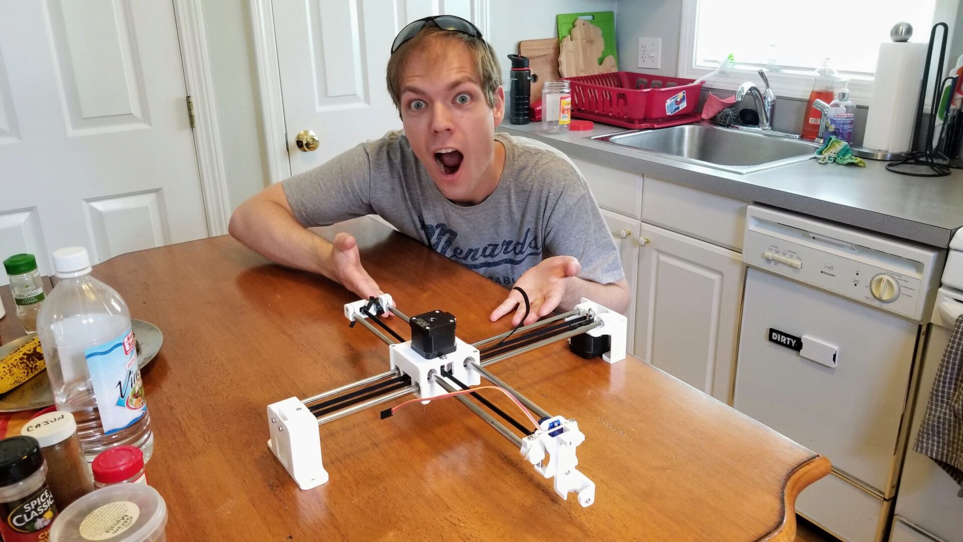 Clark with fully assembled plotter