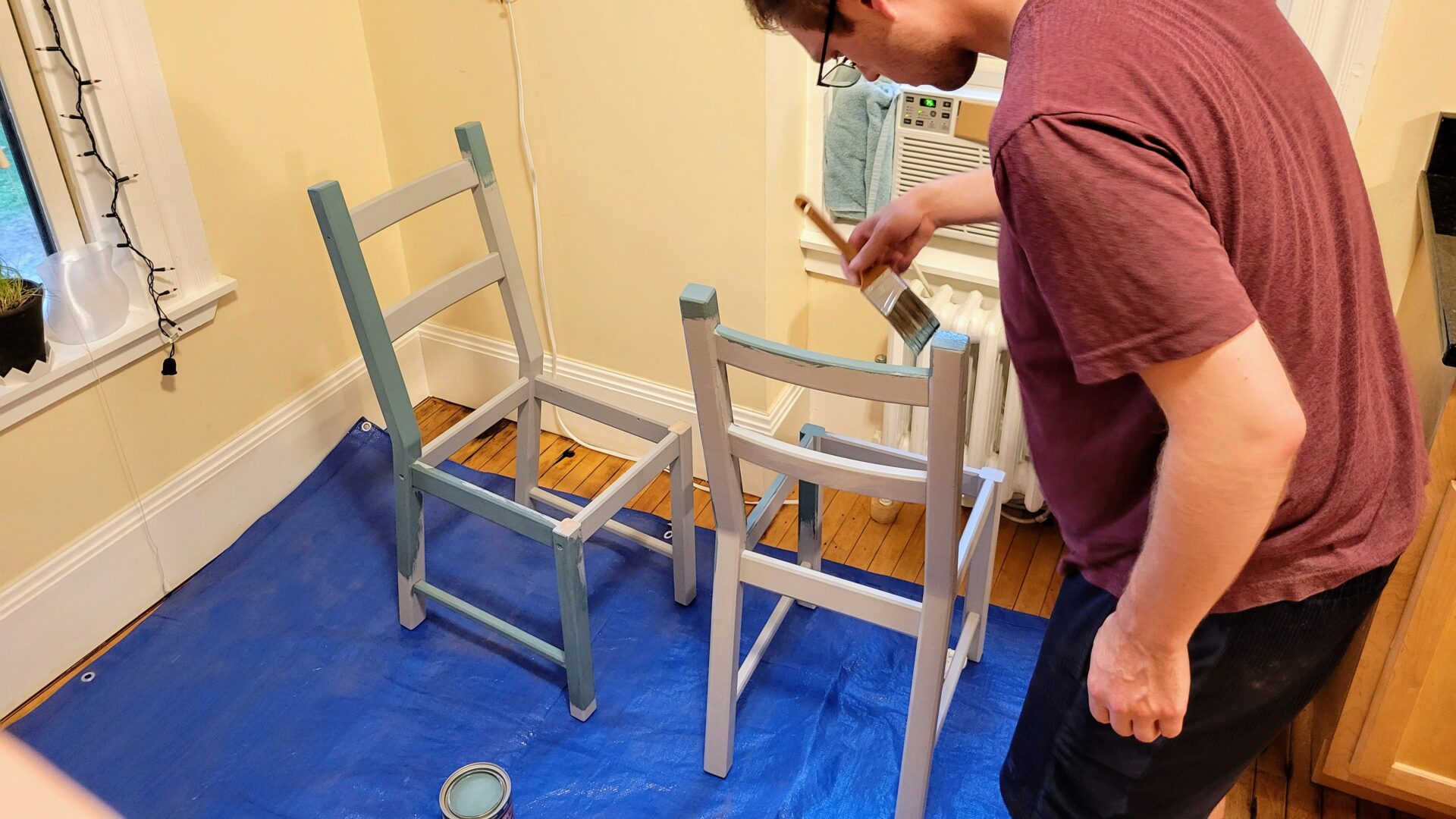 Painting chairs